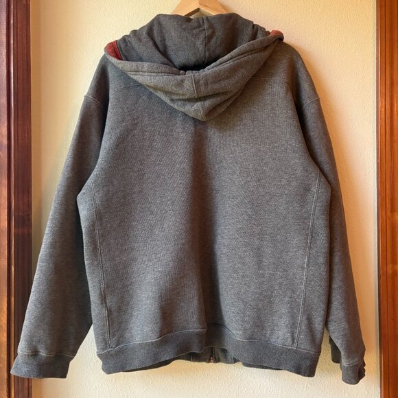 Columbia Cotton Blend Gray Fleece Hoodie Cotton Blend Hoodie Gray Hoodie Size XL - Picture 6 of 7